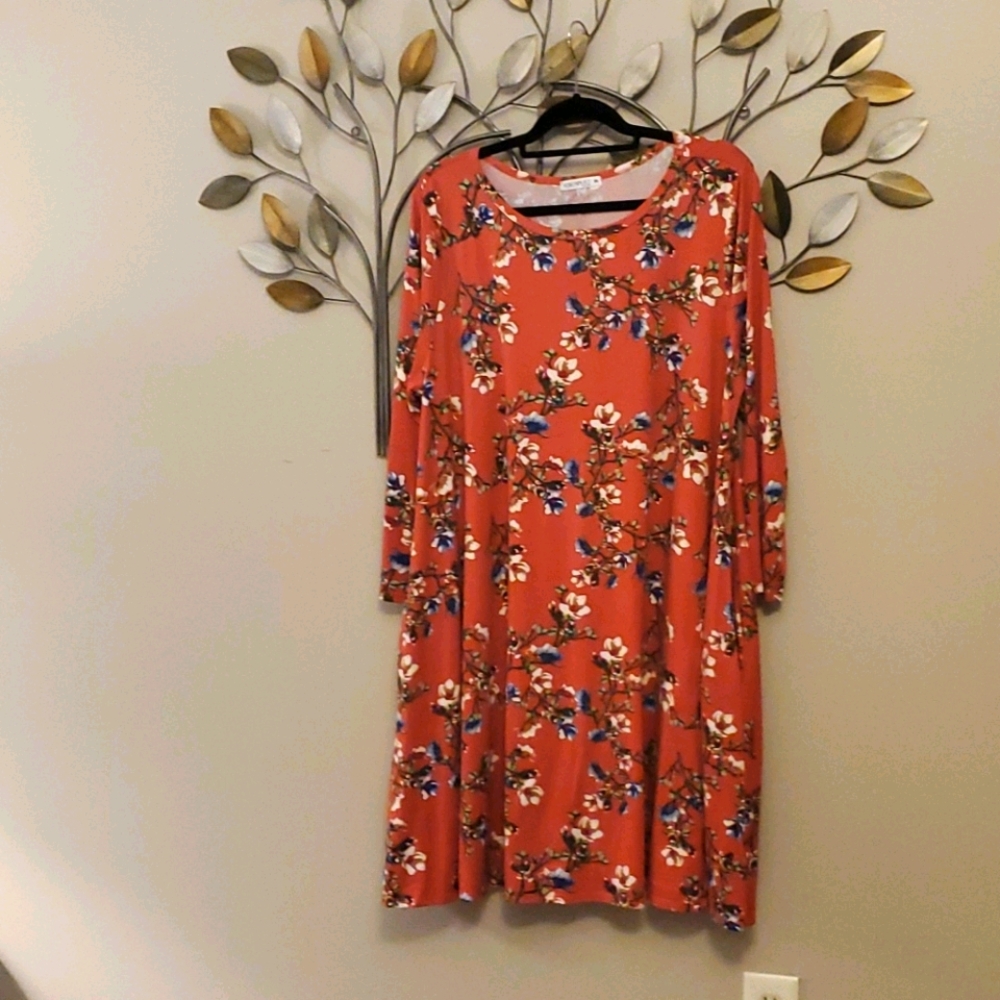 Honey & Lace 3/4 sleeve dress